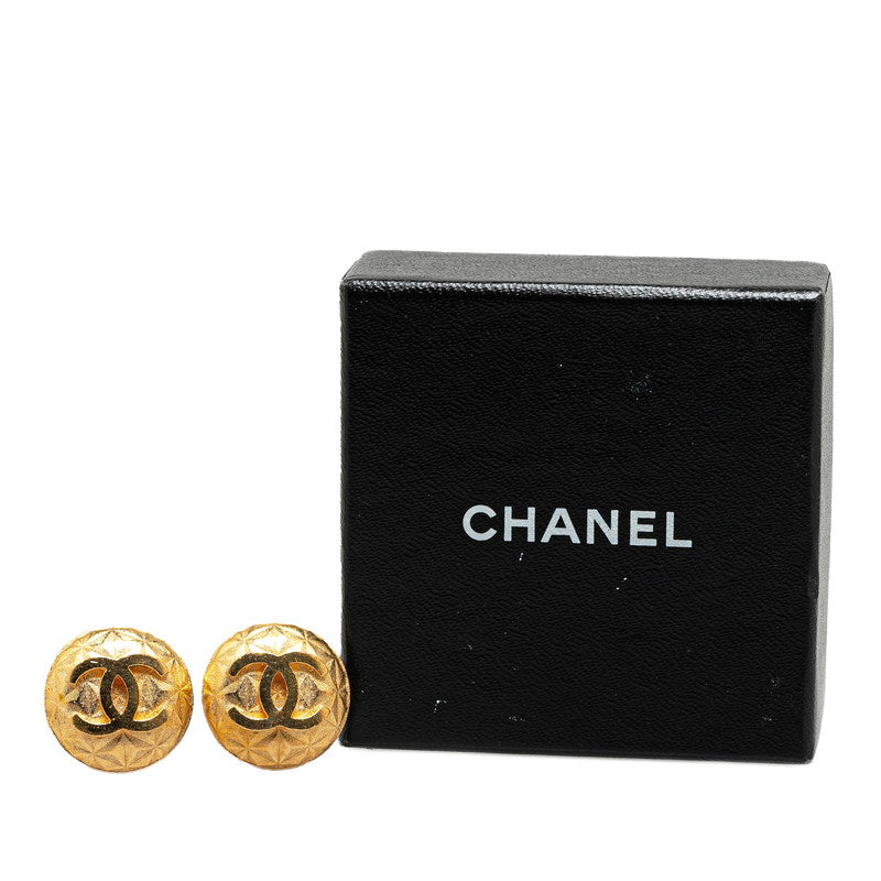 Top Quality Chanel Vintage Matelasse Coco Mark Earrings