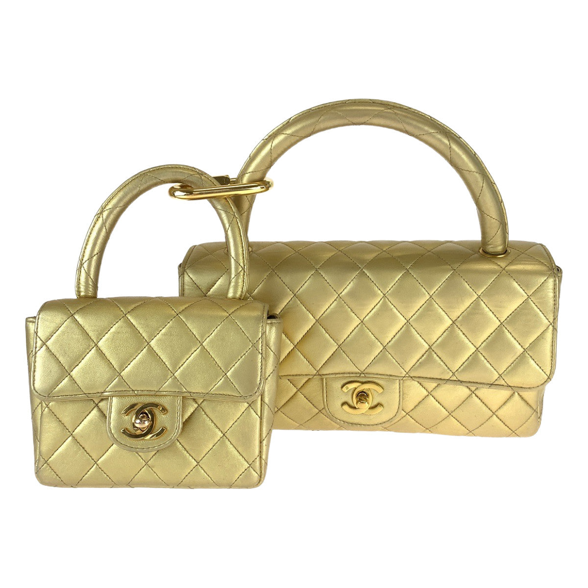 Top Quality Chanel Vintage Lambskin Matelasse Handbag