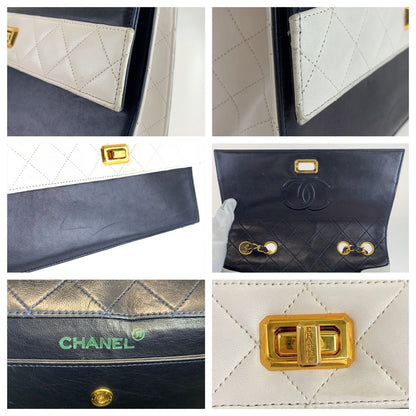Top Quality Chanel Vintage 2.55 Lambskin Turnlock Shoulder Bag