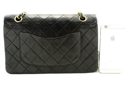 Top Quality Chanel Classic Double New 10 Chain Shoulder Bag Black Lambskin