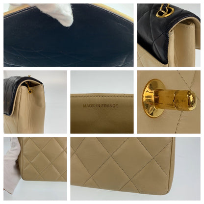 Top Quality Chanel Vintage Lambskin Matelasse Turnlock Crossbody