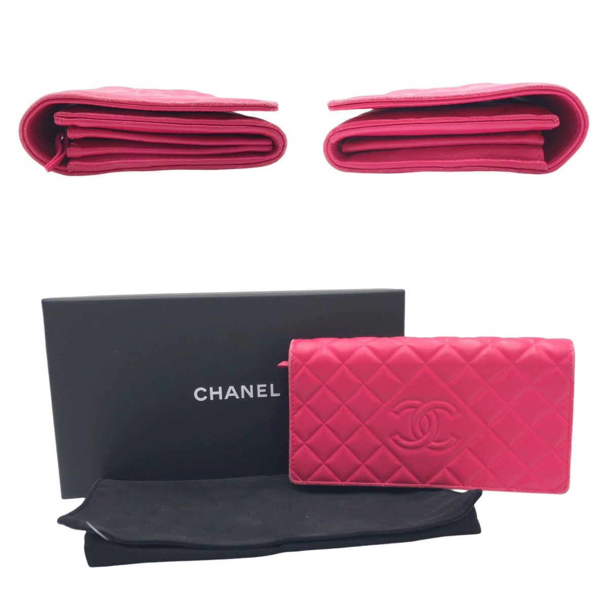 Top Quality Chanel Matelasse Lambskin Long Wallet