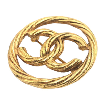 Top Quality Chanel Vintage Gold Metal Brooch