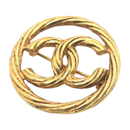 Top Quality Chanel Vintage Gold Metal Brooch