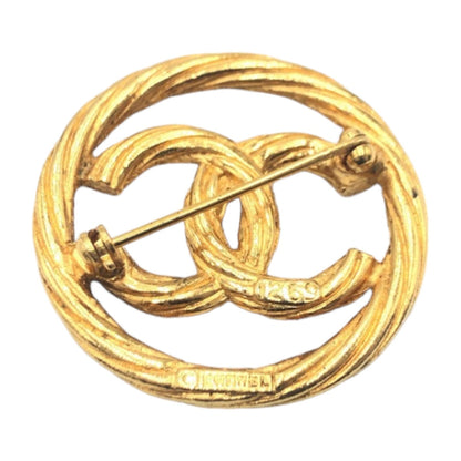 Top Quality Chanel Vintage Gold Metal Brooch