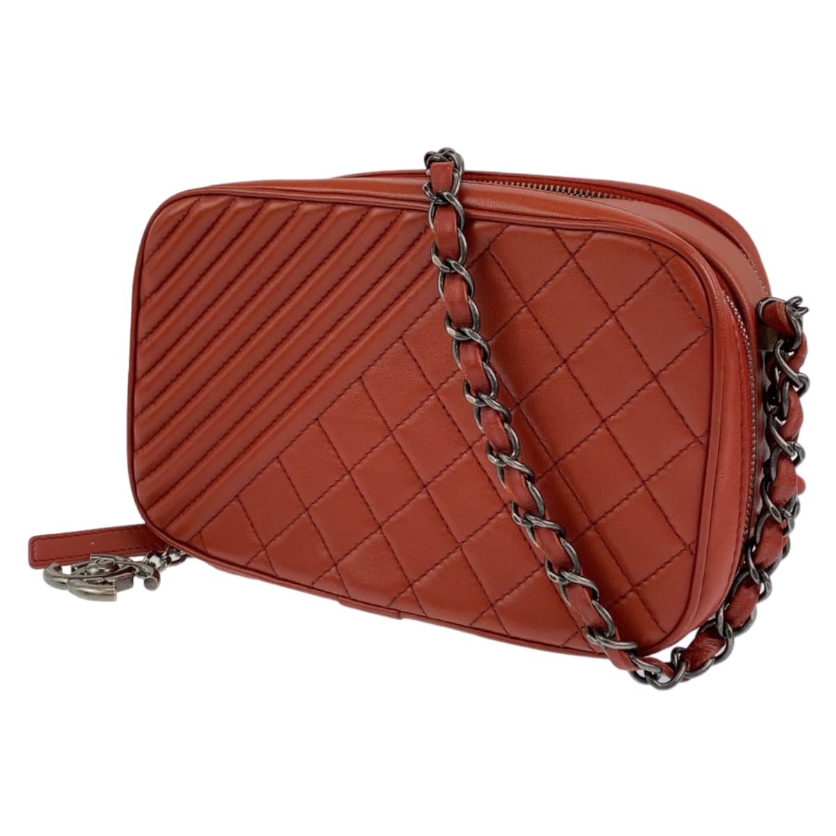 Top Quality Chanel Boy Camera Bag Red Lambskin