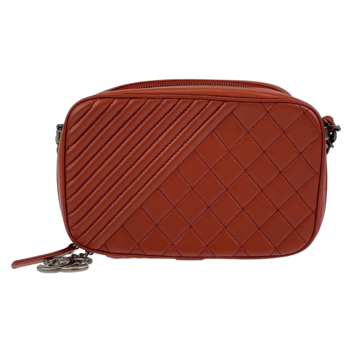 Top Quality Chanel Boy Camera Bag Red Lambskin