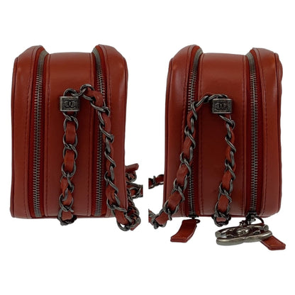 Top Quality Chanel Boy Camera Bag Red Lambskin