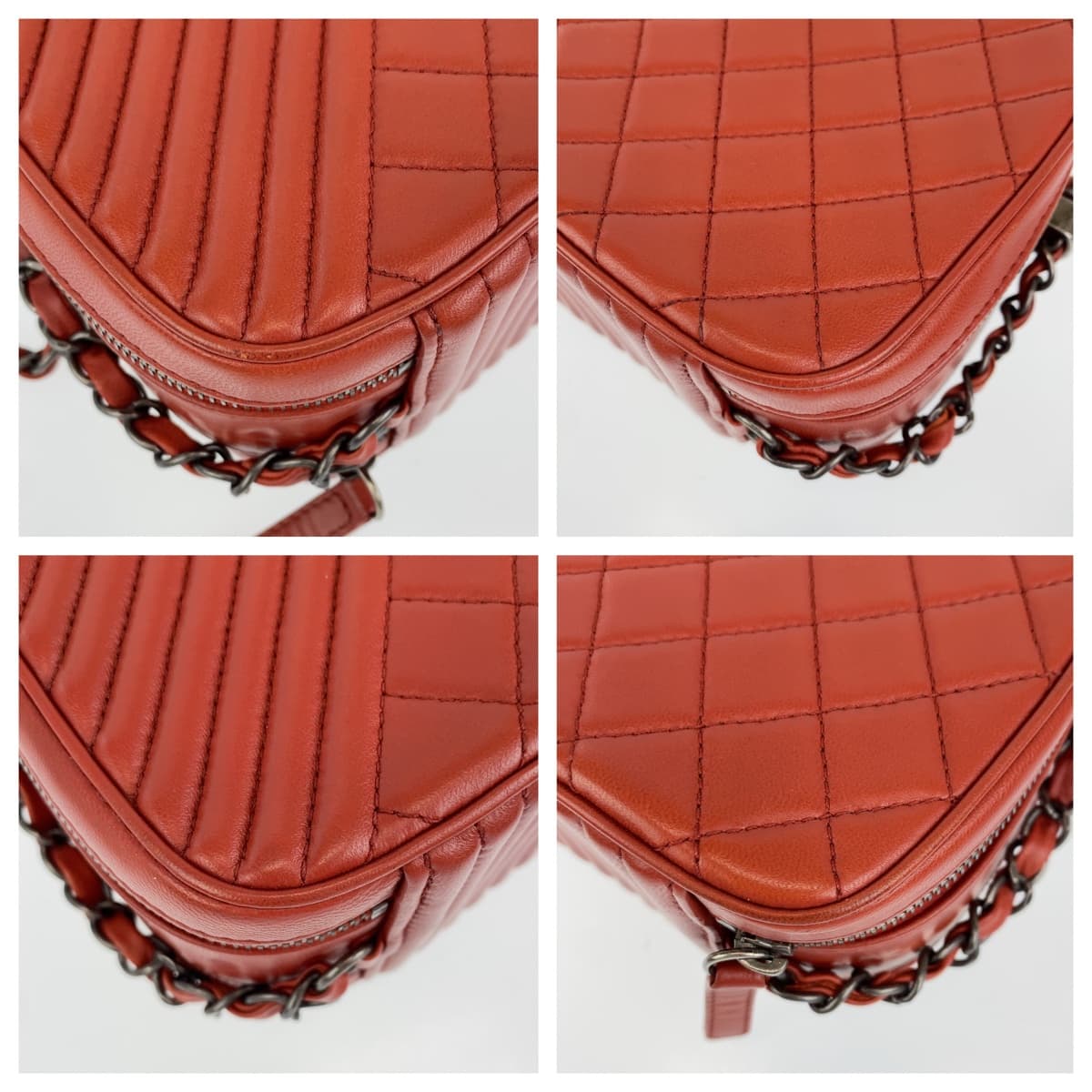 Top Quality Chanel Boy Camera Bag Red Lambskin