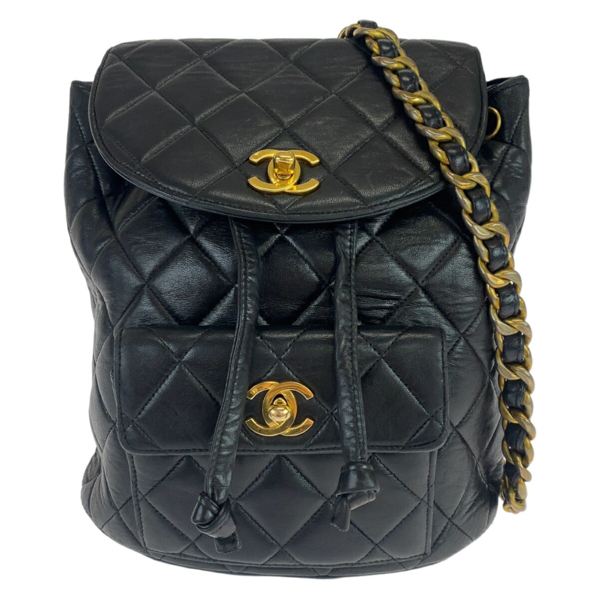 Top Quality Chanel Lambskin Matelasse Double C Turn Lock Backpack