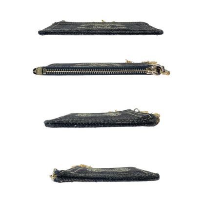 Top Quality Chanel Denim Coin Case with Chain