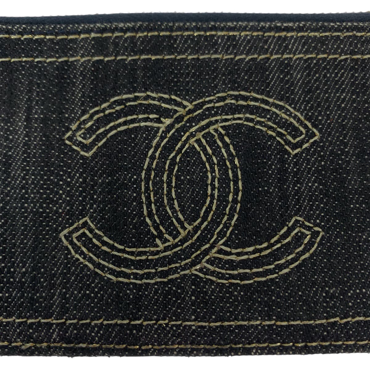 Top Quality Chanel Denim Coin Case with Chain