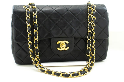 Top Quality Chanel Classic Double New 9 Chain Shoulder Bag Black Lambskin