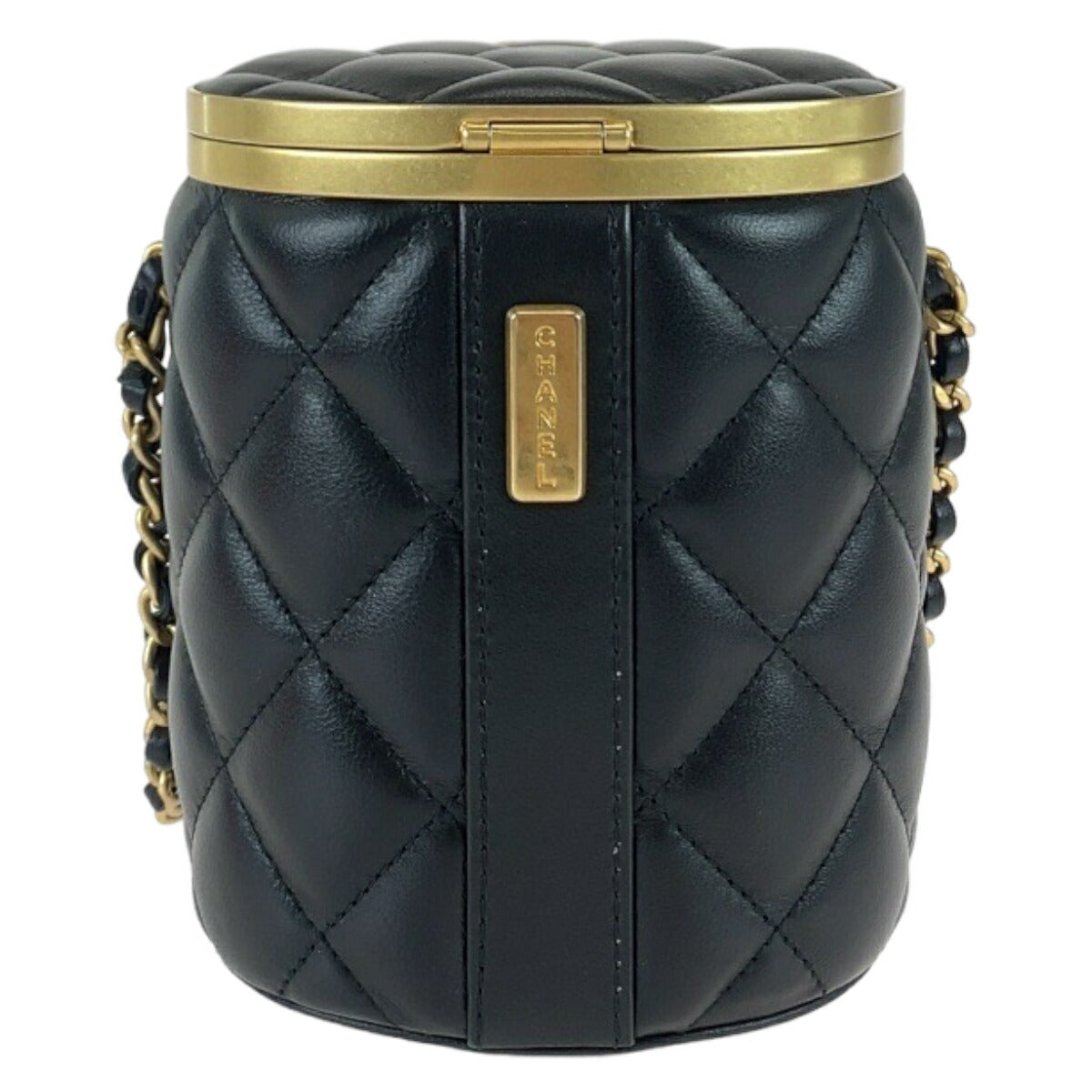 Top Quality Chanel Lambskin Matelasse Coco Mark Vanity Bag