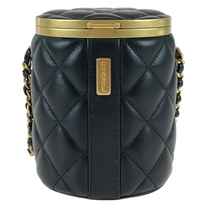 Top Quality Chanel Lambskin Matelasse Coco Mark Vanity Bag