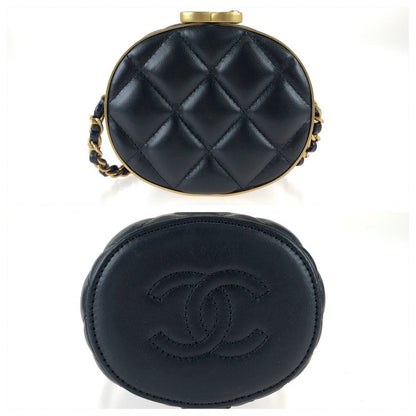 Top Quality Chanel Lambskin Matelasse Coco Mark Vanity Bag