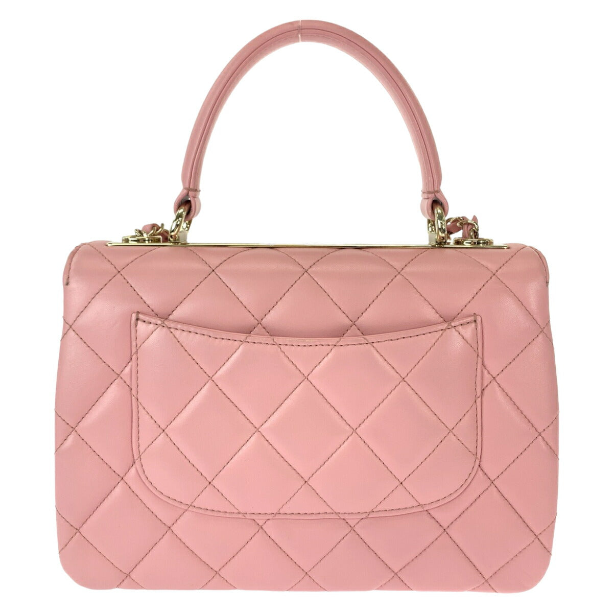 Top Quality Chanel Lambskin Matelasse Turn Lock Logo Handbag