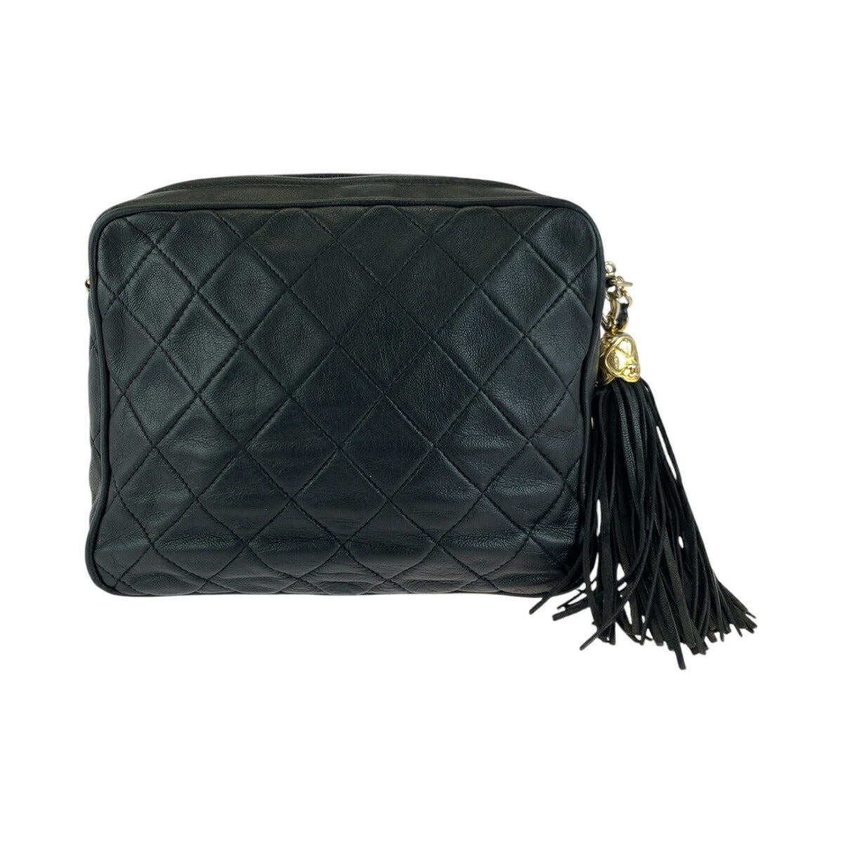 Top Quality Chanel Vintage Lambskin Fringe Tassel Shoulder Bag