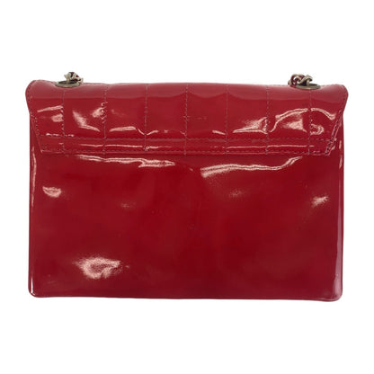 Top Quality Chanel Vintage Chocolate Bar Patent Leather Handbag