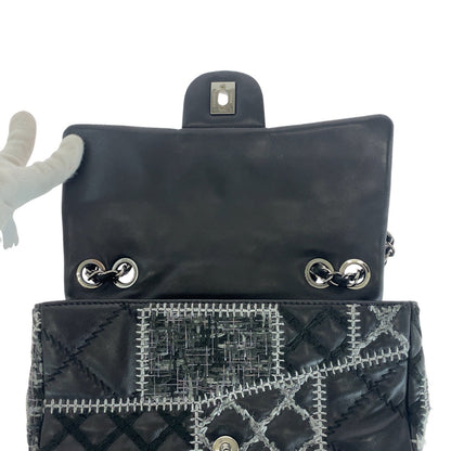 Top Quality Chanel Lambskin Tweed Wild Stitch Patchwork Shoulder Bag