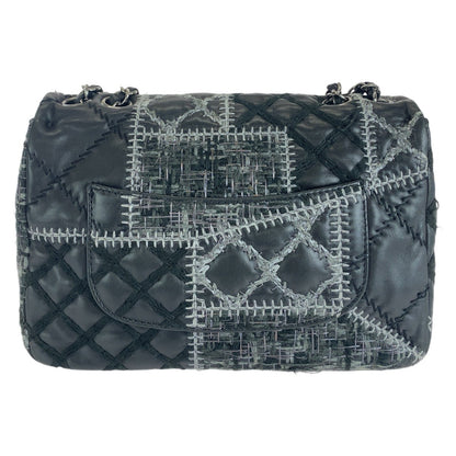 Top Quality Chanel Lambskin Tweed Wild Stitch Patchwork Shoulder Bag