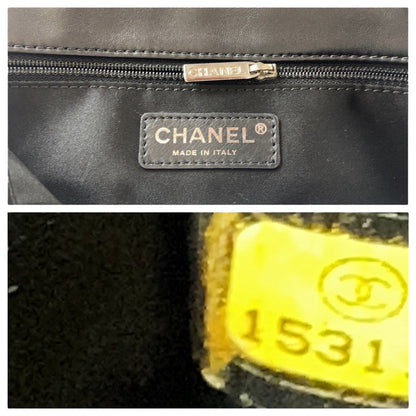 Top Quality Chanel Lambskin Tweed Wild Stitch Patchwork Shoulder Bag