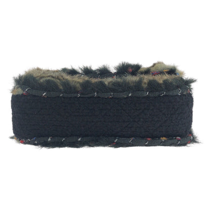 Top Quality Chanel Vintage Coco Mark Turn Lock Fur Shoulder Bag