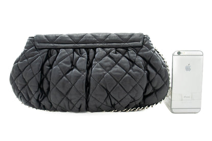 Top Quality Chanel Chain Around Shoulder Bag Crossbody Black Calfskin Leather