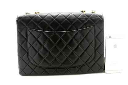 Top Quality Chanel Classic Large 11 Chain Shoulder Bag New Black Lambskin