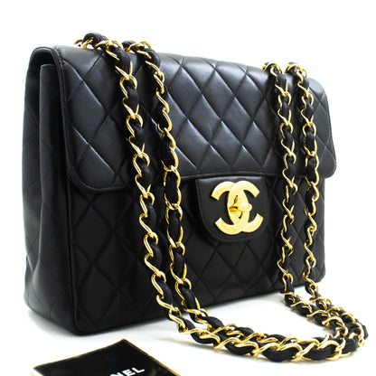 Top Quality Chanel Classic Large 11 Chain Shoulder Bag New Black Lambskin
