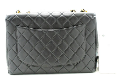 Top Quality Chanel Classic Large 11 Chain Shoulder Bag New Black Lambskin