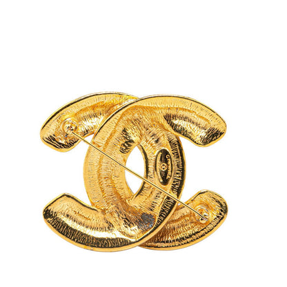 Top Quality Chanel Vintage Coco Mark Brooch Gold Plated