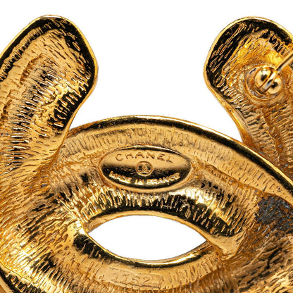 Top Quality Chanel Vintage Coco Mark Brooch Gold Plated