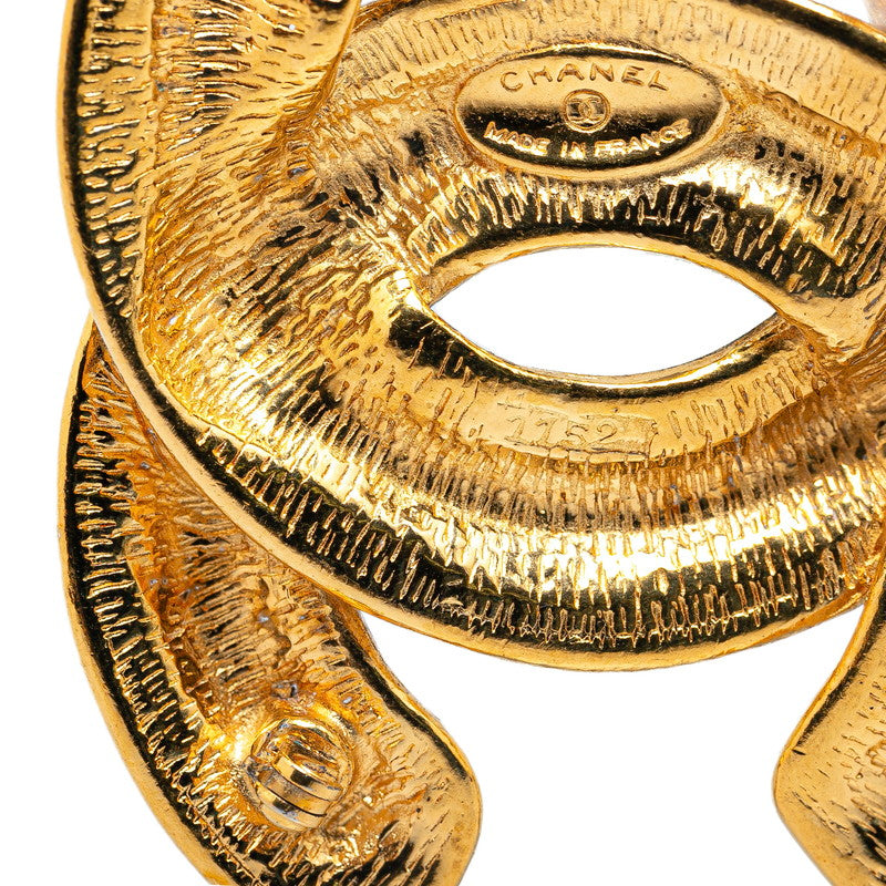 Top Quality Chanel Vintage Coco Mark Brooch Gold Plated