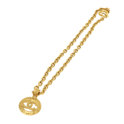 Top Quality Chanel Chain Necklace Gold Tone CC Auth 47582A
