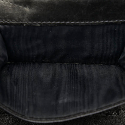 Top Quality Chanel Chocolate Bar Three Folded Wallet Black Leather