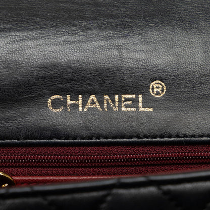 Top Quality Chanel Mini Flap Bag in Lambskin Black Ladies