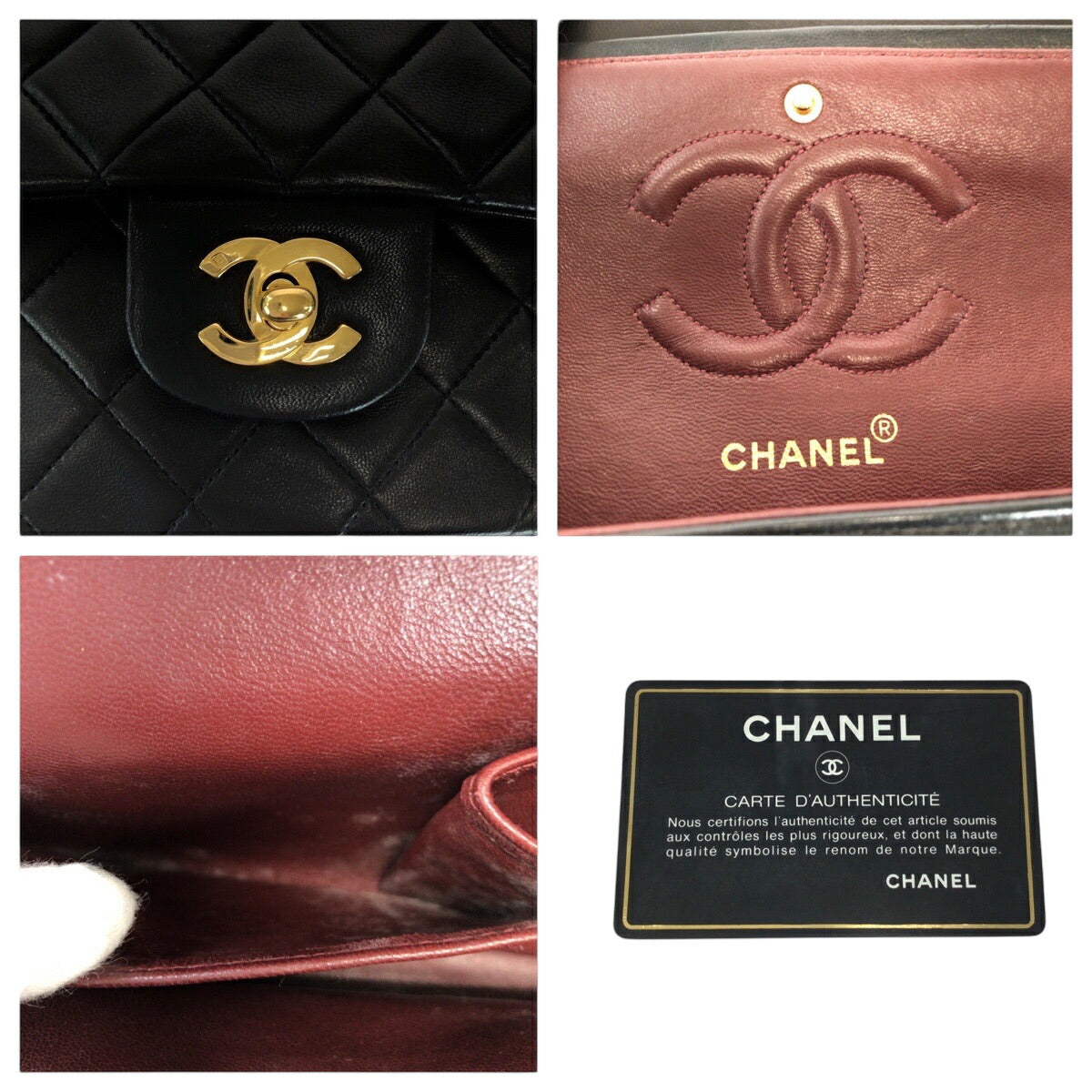 Top Quality Chanel Lambskin Double Flap Shoulder Bag