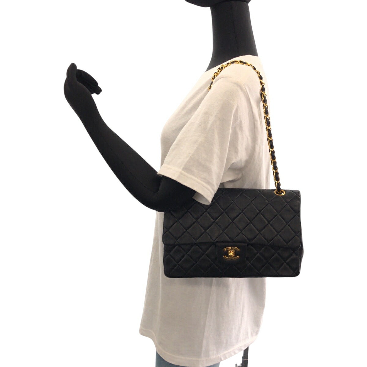 Top Quality Chanel Lambskin Double Flap Shoulder Bag