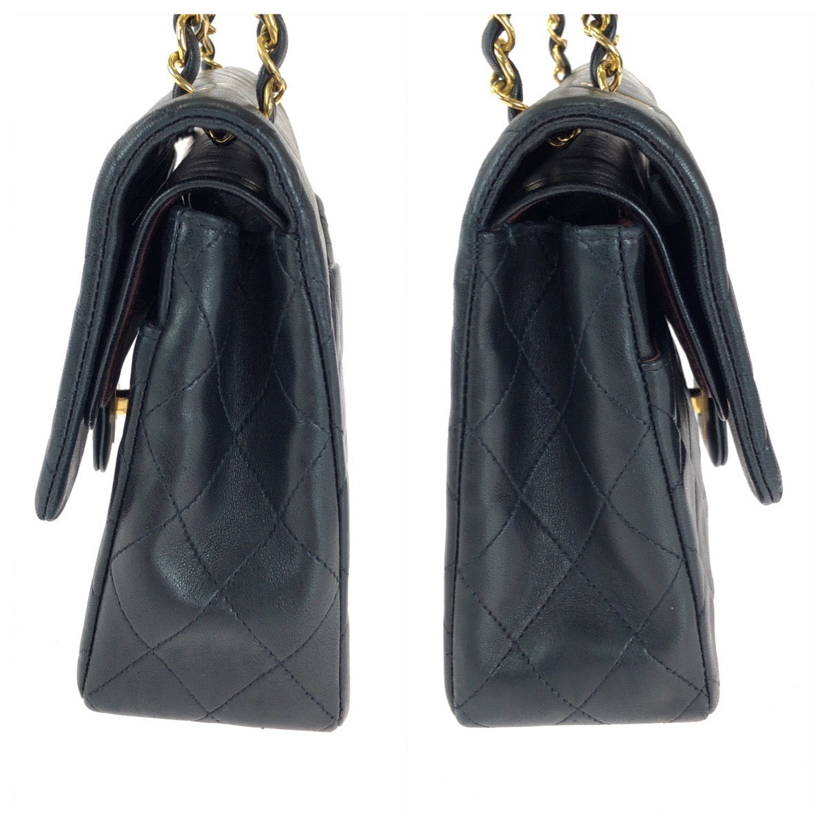 Top Quality Chanel Lambskin Double Flap Shoulder Bag