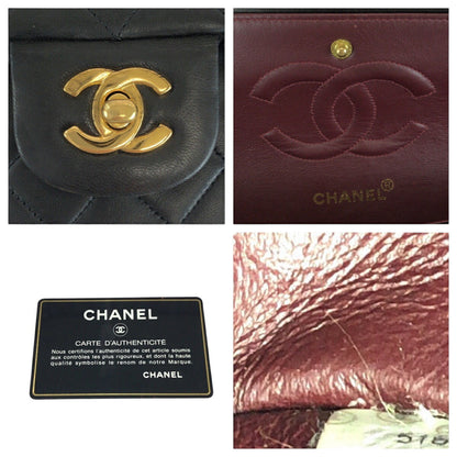 Top Quality Chanel Lambskin Matelasse W Flap Shoulder Bag