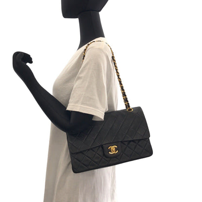 Top Quality Chanel Lambskin Matelasse W Flap Shoulder Bag