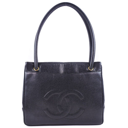 Top Quality Chanel Caviar Skin Tote Bag Black