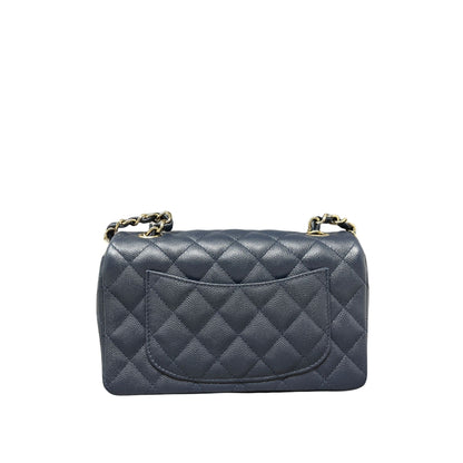 Top Quality Chanel Top Quality Chanel Caviar Quilted Mini Rectangular New - Dark Blue