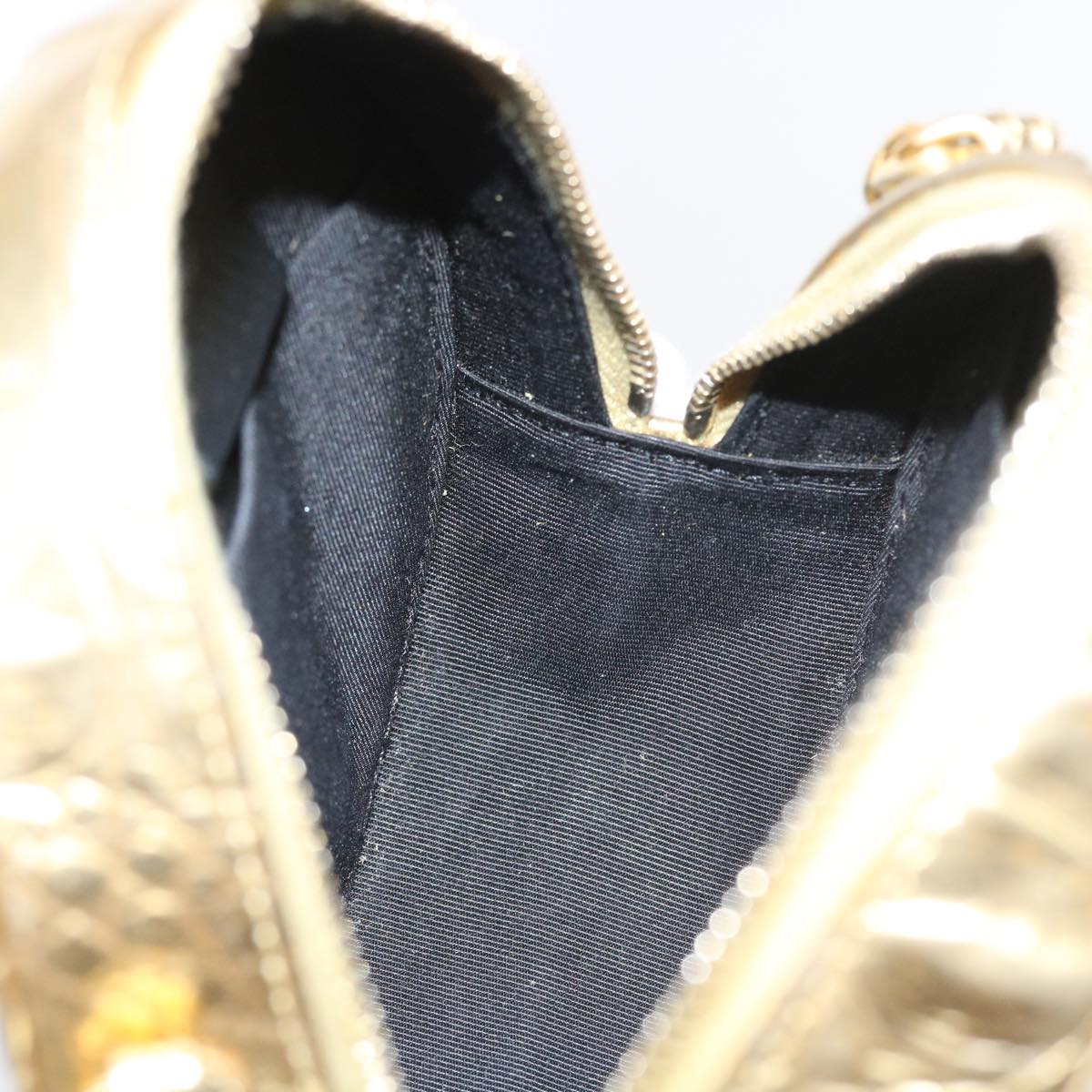 Top Quality Chanel Chain Shoulder Bag Calf leather Gold CC Auth 57040A