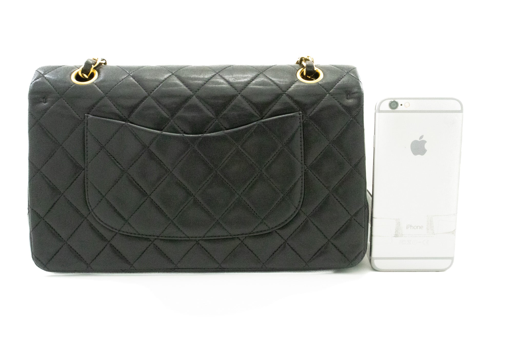 Top Quality Chanel Classic Double New 10 Chain Shoulder Bag Black Lambskin