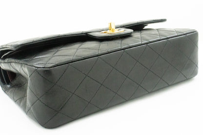 Top Quality Chanel Classic Double New 10 Chain Shoulder Bag Black Lambskin