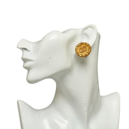 Top Quality Chanel Vintage Cocomark Round Stamp Earring Gold  Ladies Top Quality Chanel (. Paris)