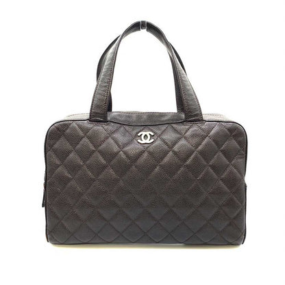 Top Quality Chanel Caviar Skin Matelasse Mini Boston Bag