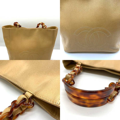 Top Quality Chanel Caviar Skin Tortoise Shell Tote Bag